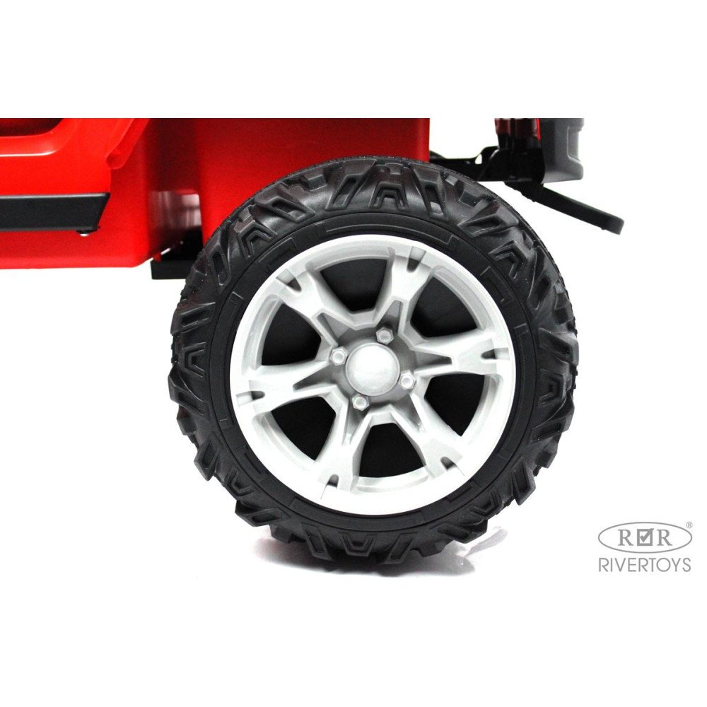 Электромобиль Jeep Wrangler T222TT 4WD красный