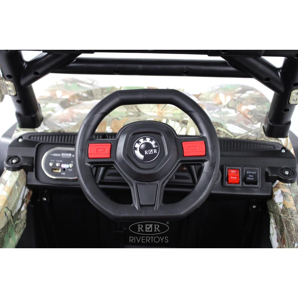 Электромобиль багги L888LL зеленый камуфляж