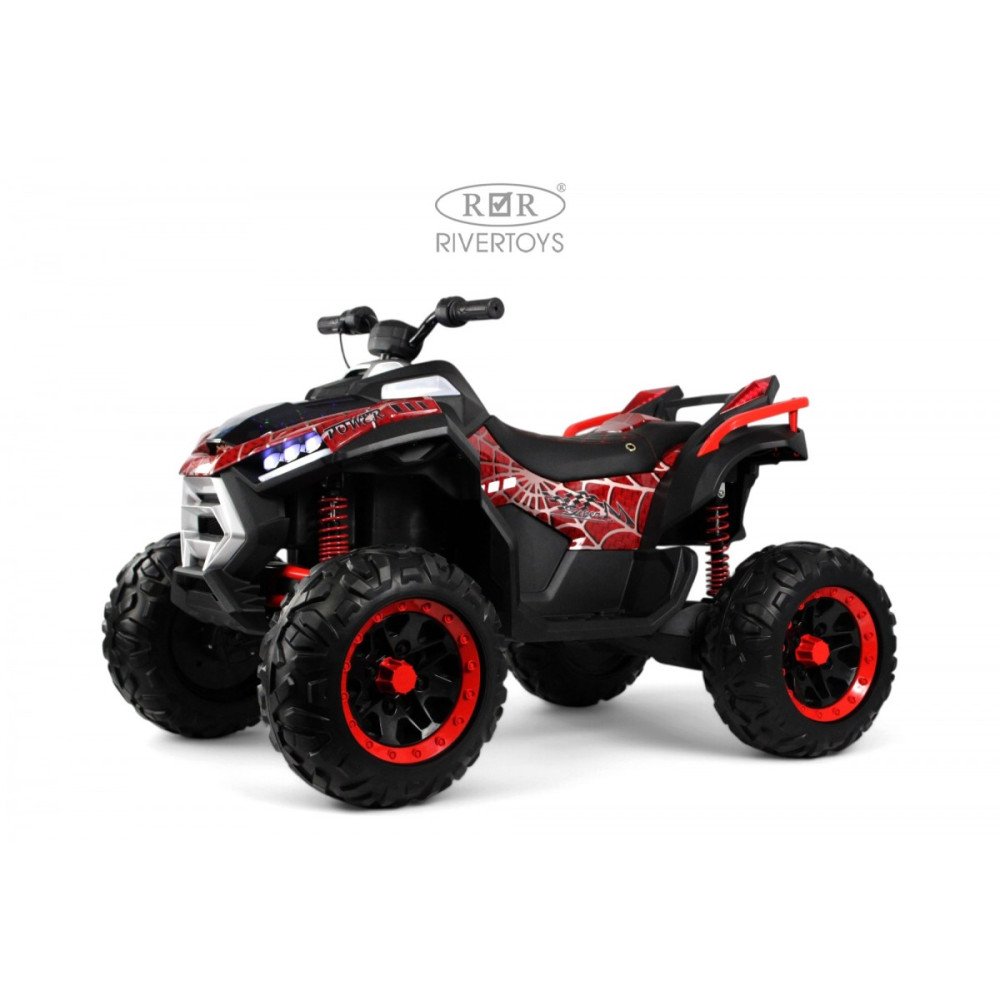 Квадроцикл для двух детей Z999VO красный спайдер