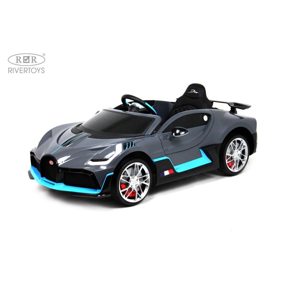 Детская машина Bugatti Divo (HL338) серый, с пультом