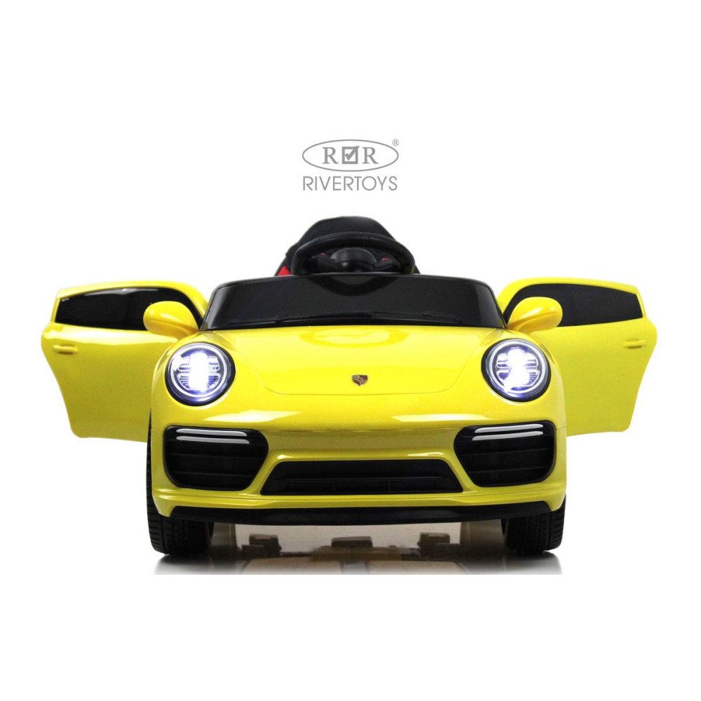 Детский электромобиль Porsche F333FF желтый глянец