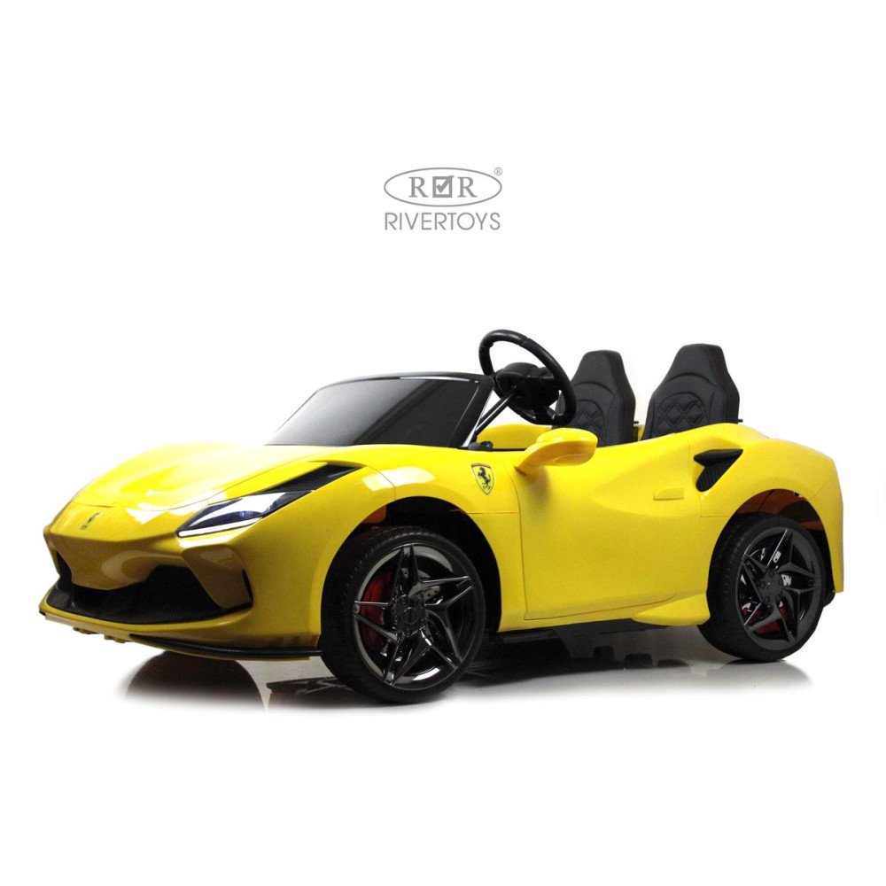 Детский электромобиль Ferrari F111FF желтый глянец