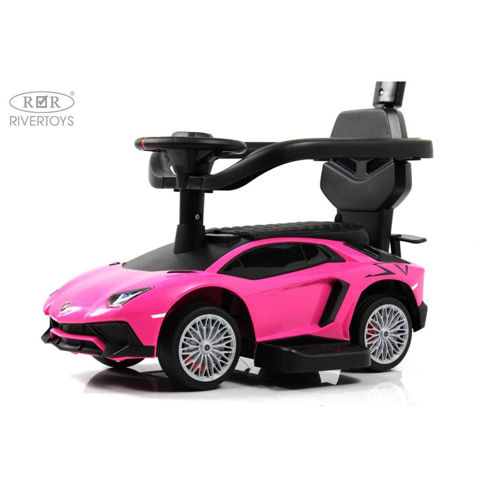 Детский толокар Lamborghini M555MM-H розовый