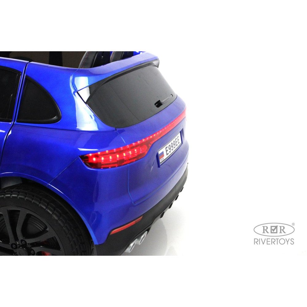 Детский электромобиль Porsche Cayenne E999EE синий глянец