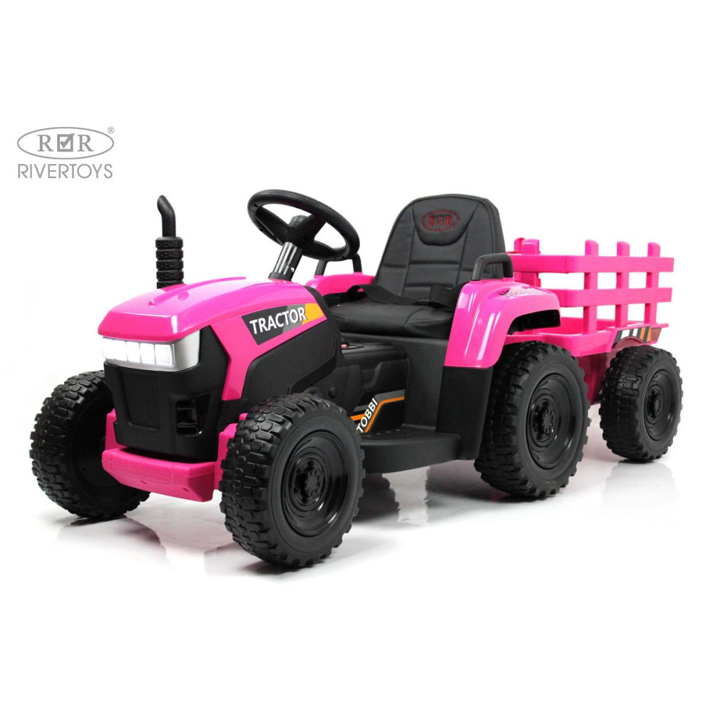 Детский электромобиль трактор H888HH розовый