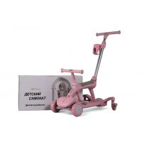 Самокат-беговел HB-111 розовый, детский