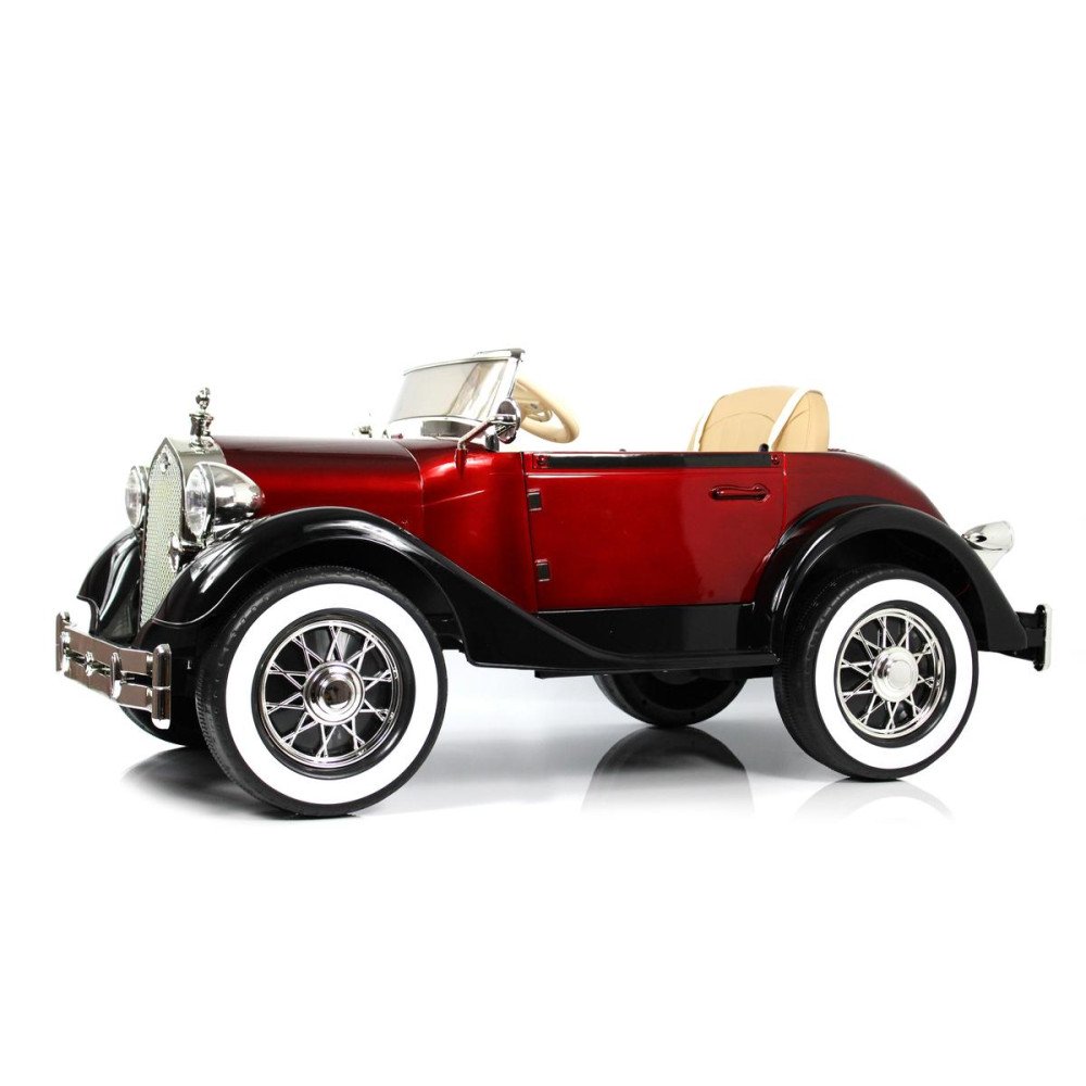 Детский электромобиль ретро X005XX красно-черный