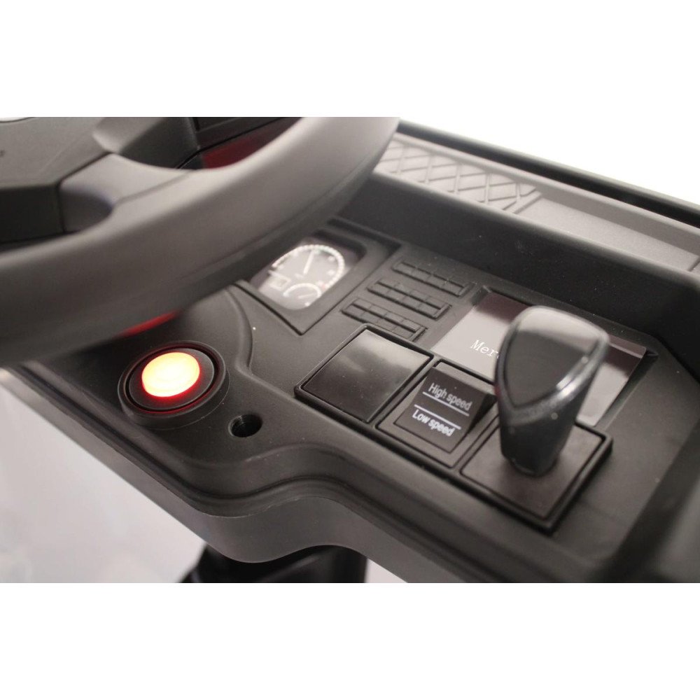 Детский электромобиль фура Mercedes-Benz Actros 4WD с прицепом (HL358) белый