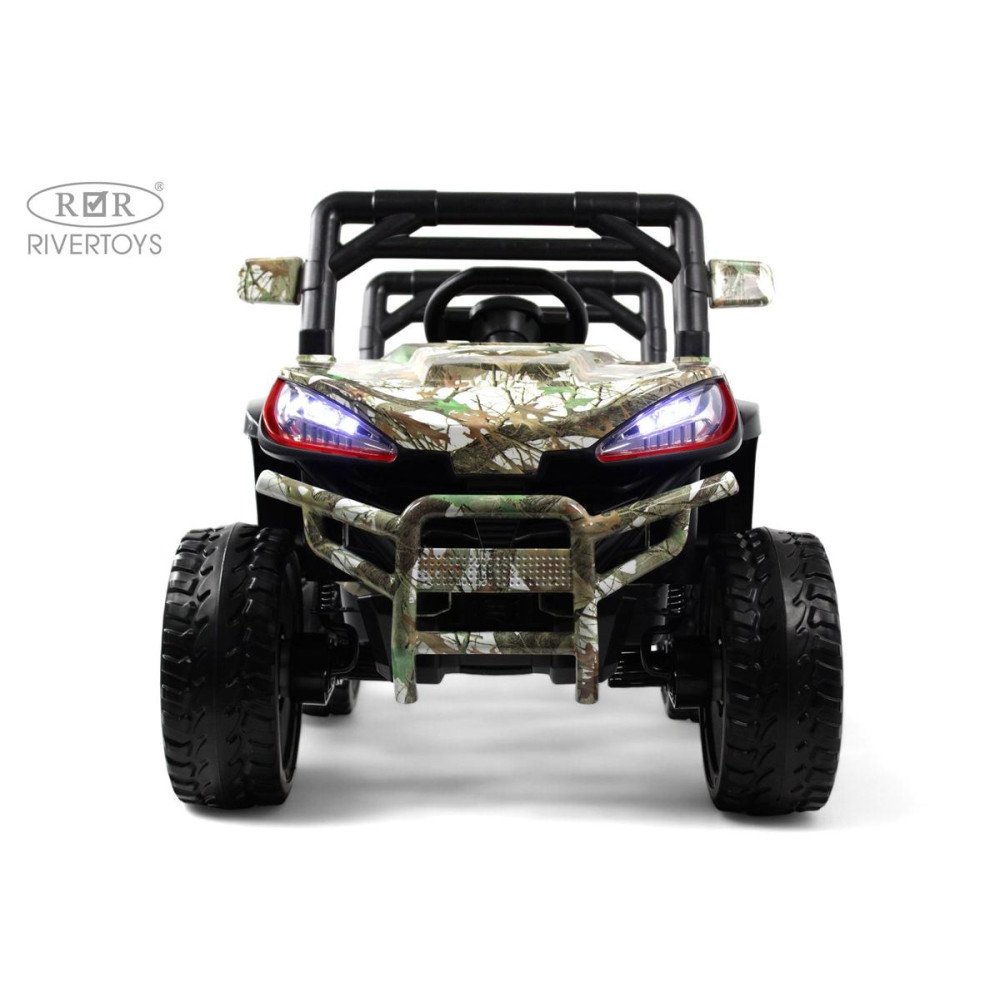 Электромобиль багги L888LL зеленый камуфляж