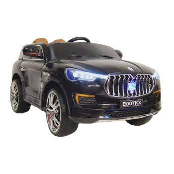 Электромобиль Maserati E007KX черный глянец на резиновых колесах