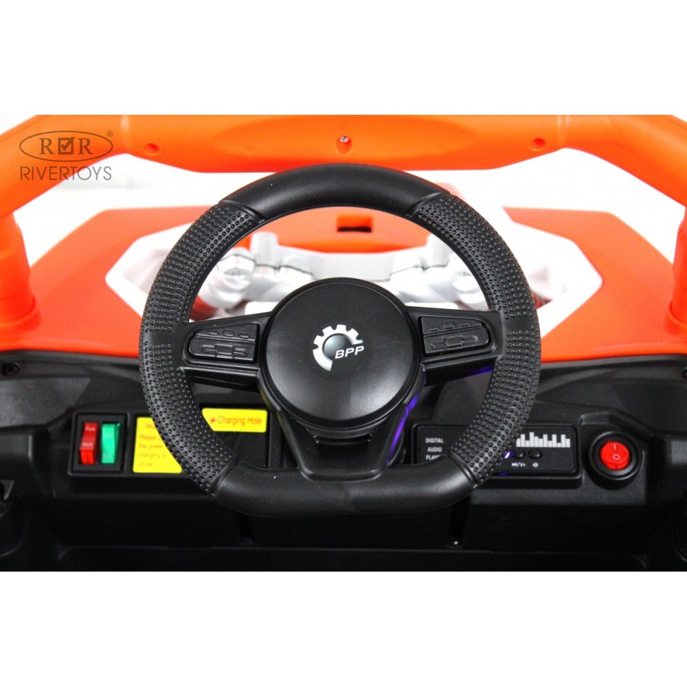 Детский электромобиль М303БХ оранжевый (RiverToys)