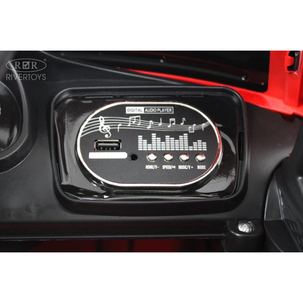 Детский электромобиль Toyota Land Cruiser М555БХ красный глянец