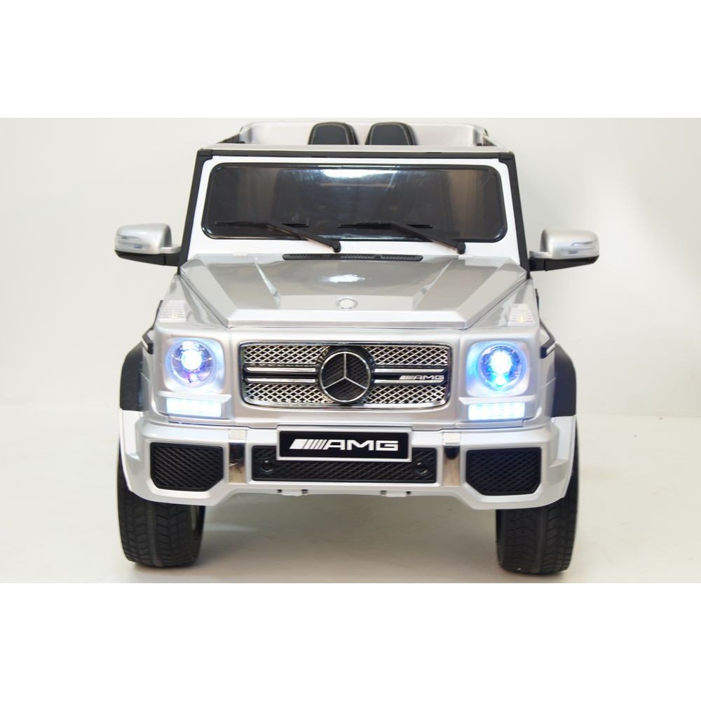 Детский электромобиль Мercedes-Benz G65 серый глянец