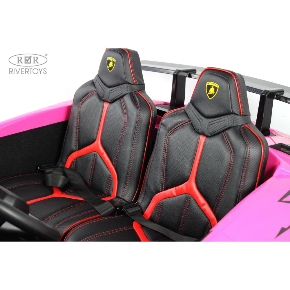Детский электромобиль Lamborghini Aventador SV (M777MM) розовый
