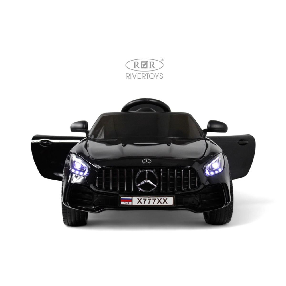 Детский Mercedes-Benz AMG GT X777XX черный глянец с пультом управления