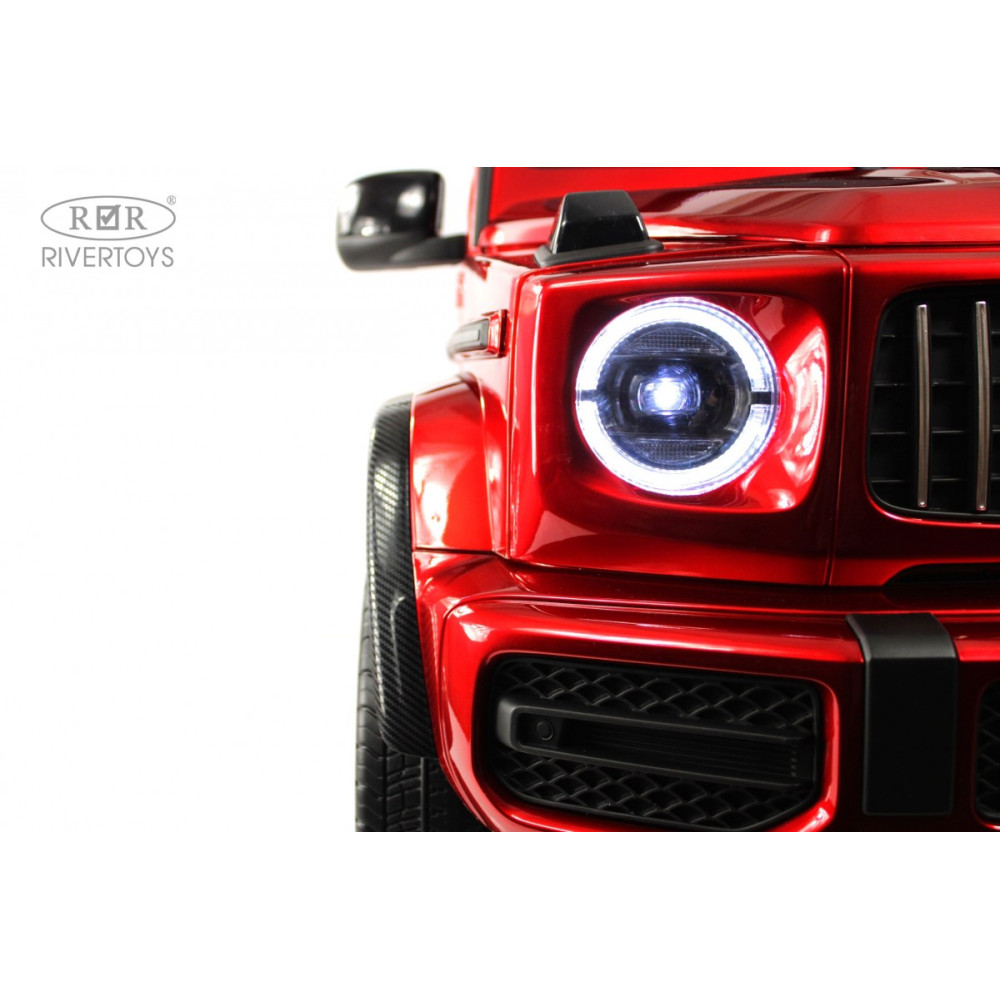 Детская машина Mercedes Benz G63 Y777YY красная, глянец