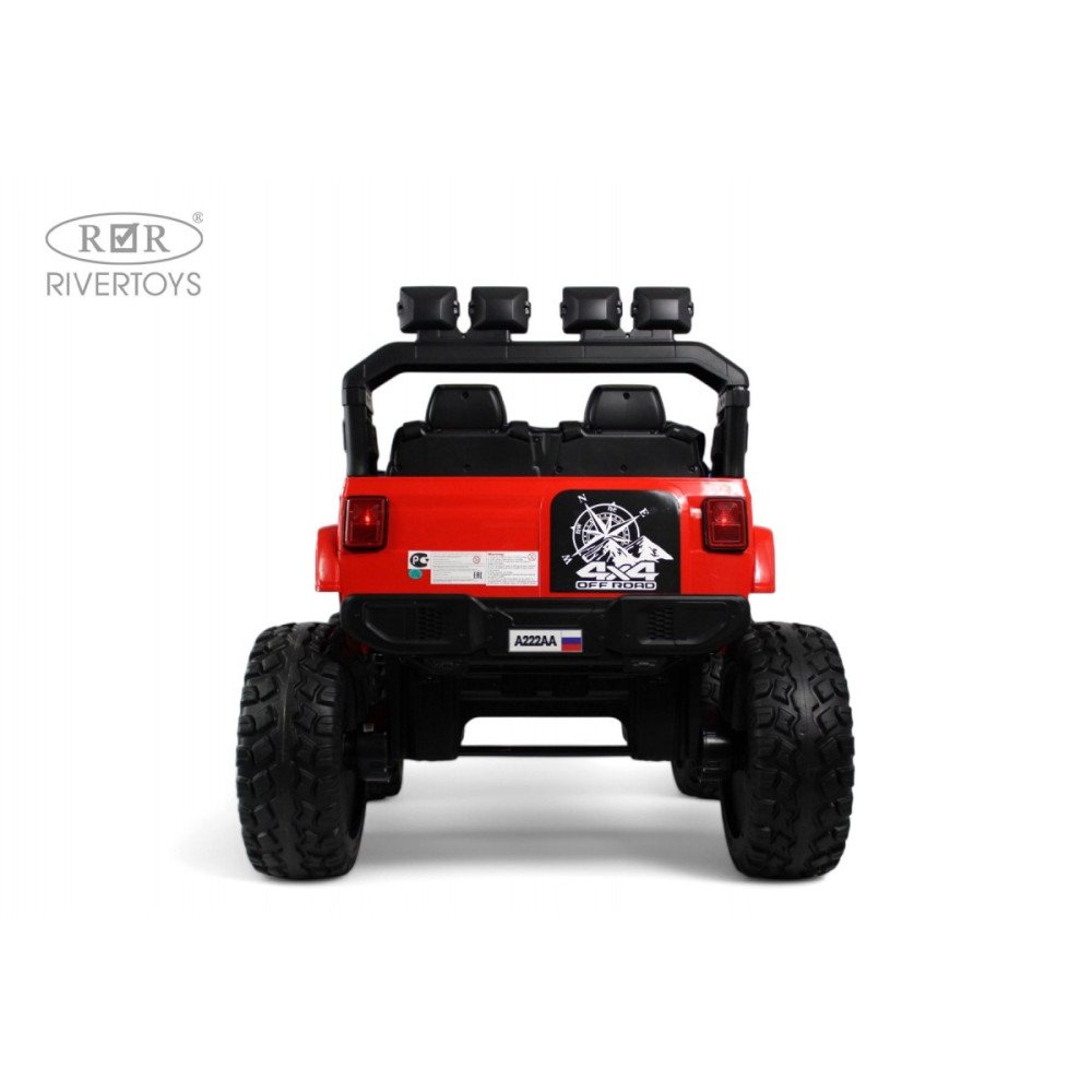Детский внедорожник Jeep A222AA красный