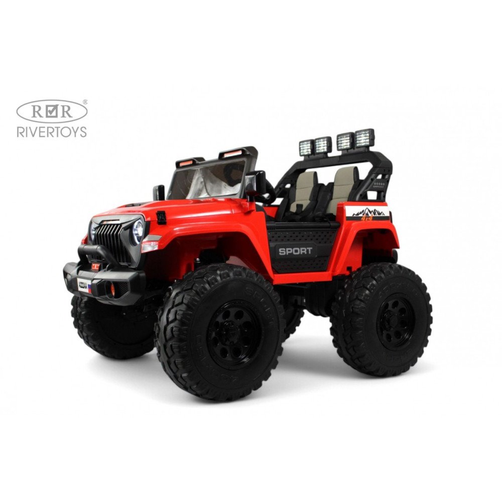 Детский внедорожник Jeep A222AA красный