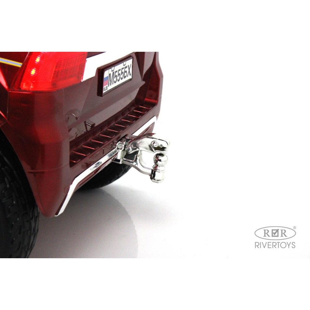 Детский электромобиль Toyota Land Cruiser М555БХ красный глянец