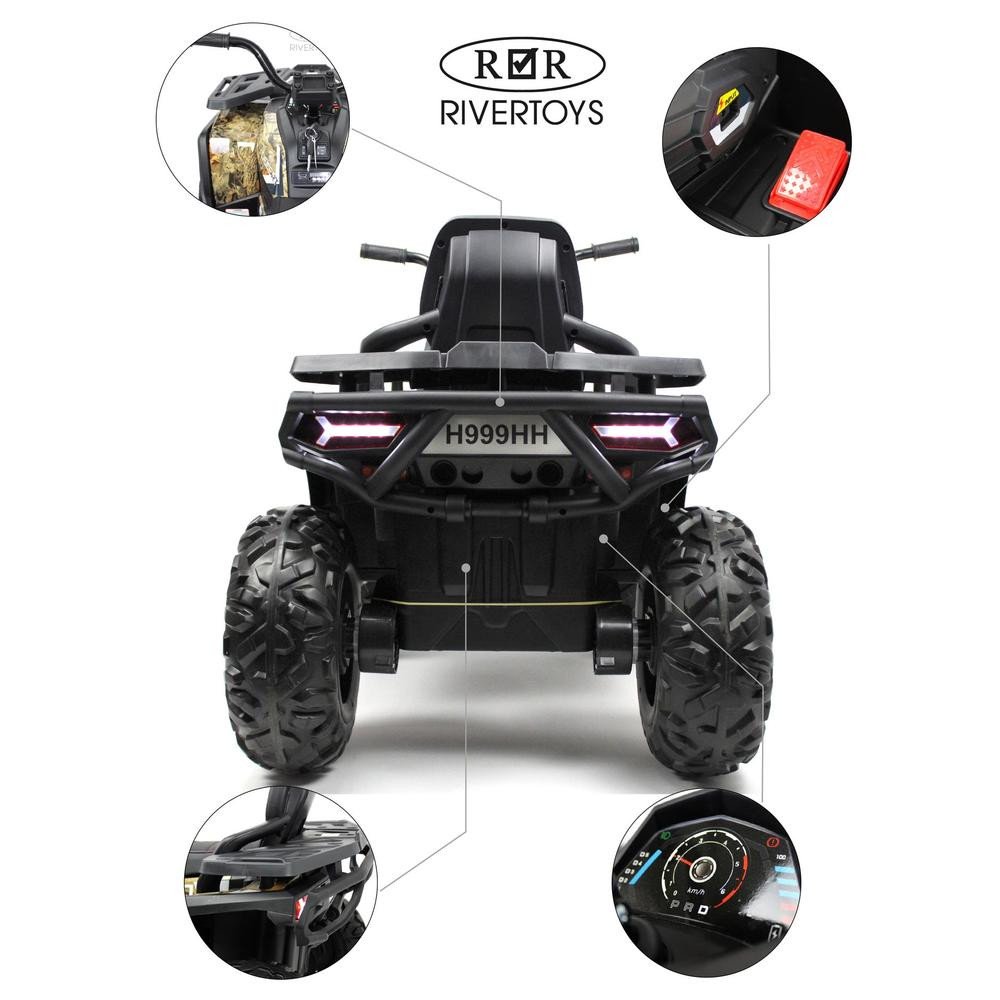 Детский электроквадроцикл H999HH камуфляж, полноприводный, с пультом
