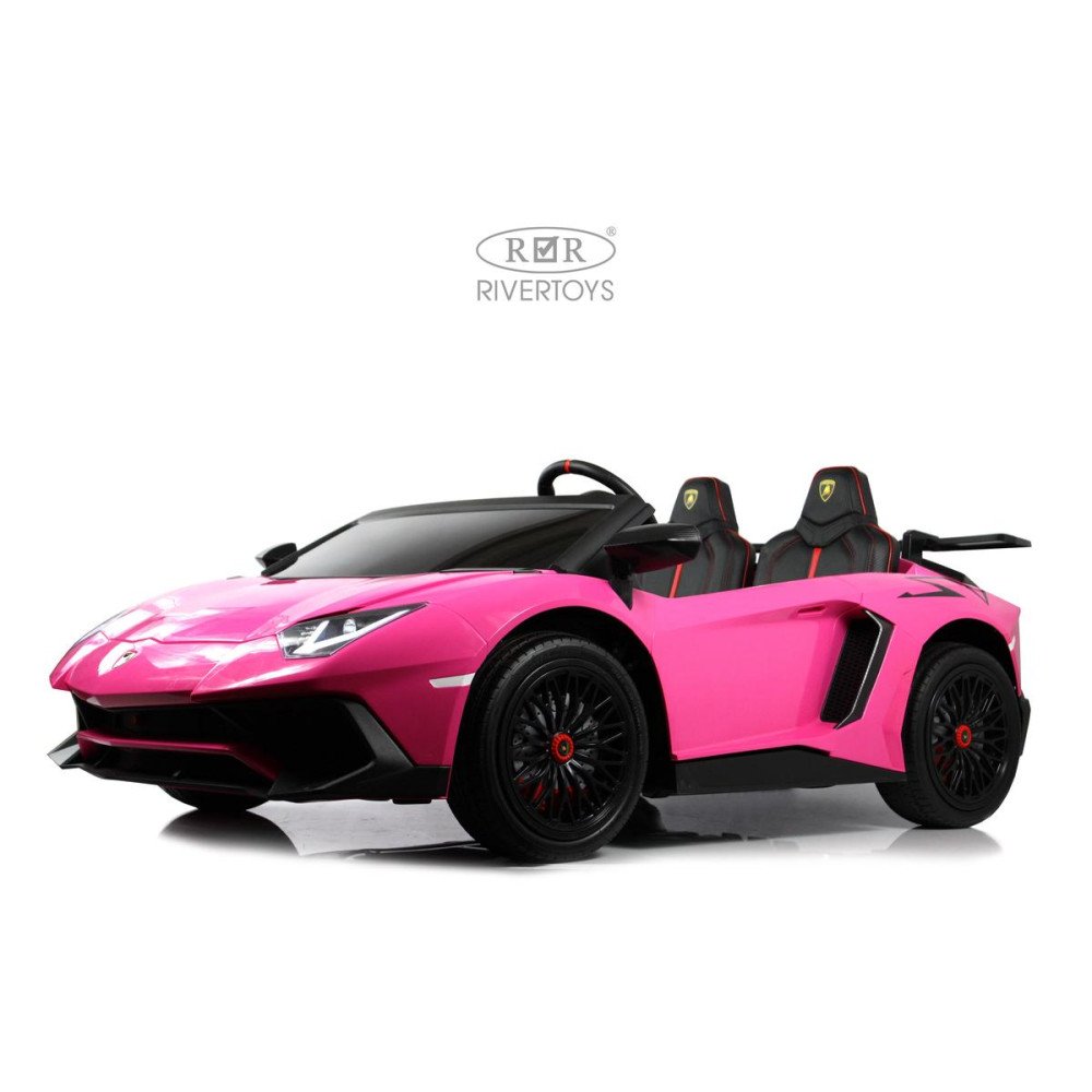 Детский электромобиль Lamborghini Aventador SV (M777MM) розовый