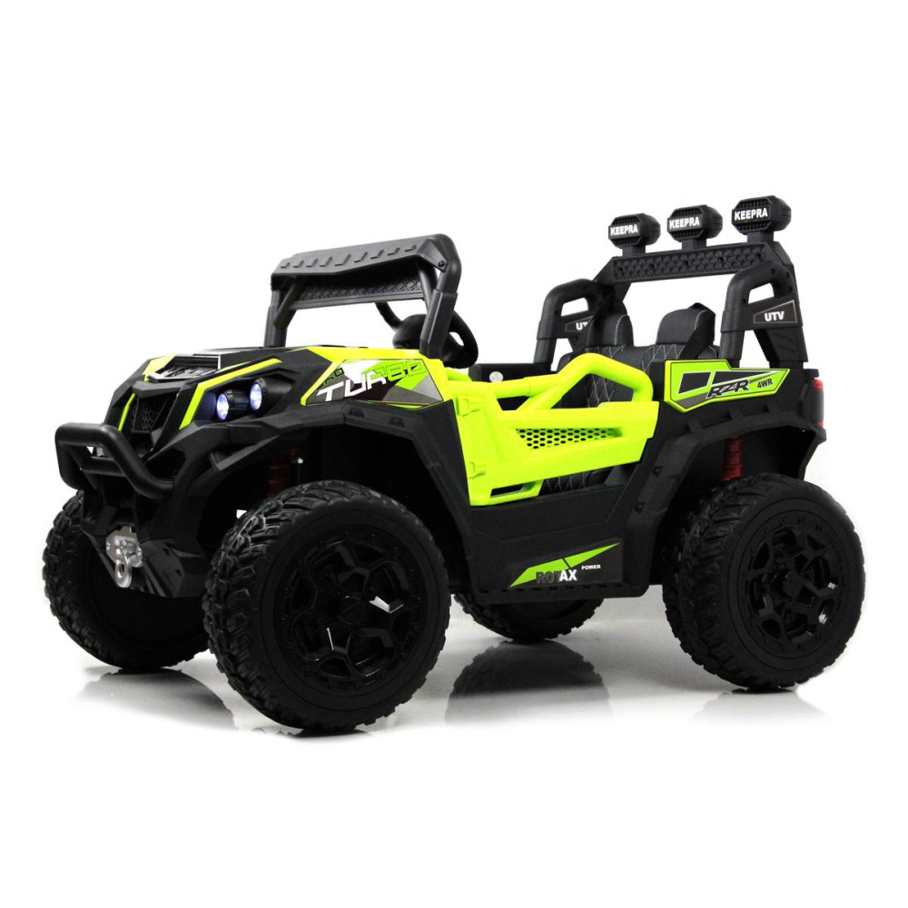 Электромобиль C111CC-B зеленый, багги, полный привод, пульт ДУ