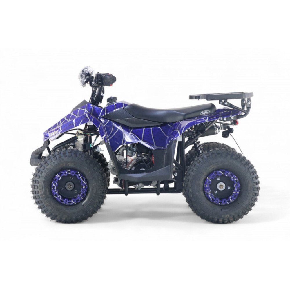 Детский квадроцикл LEON 49CC синий спайдер, скорость 20 км/ч, бензиновый