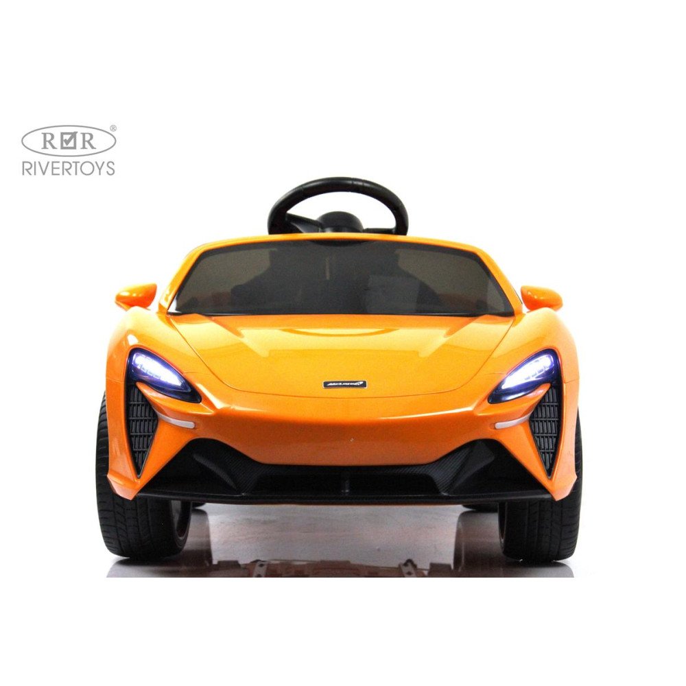 Детская машина McLaren Artura (P888BP) оранжевый, двери открываются вверх, есть пульт ДУ