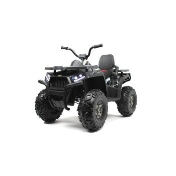 Детский электроквадроцикл H999HH черный Spider (RiverToys), полноприводный, с пультом