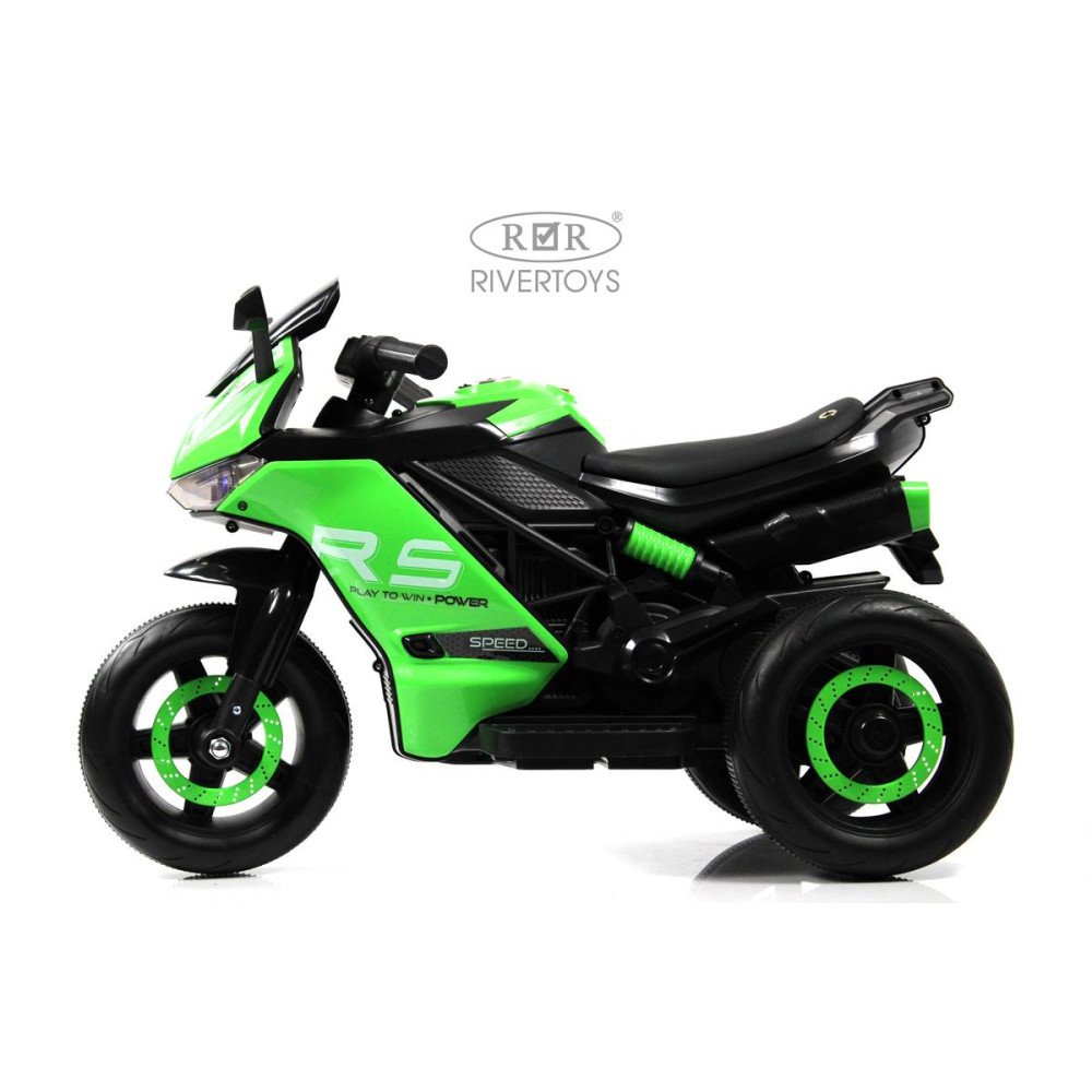 Детский электротрицикл K002PX зеленый