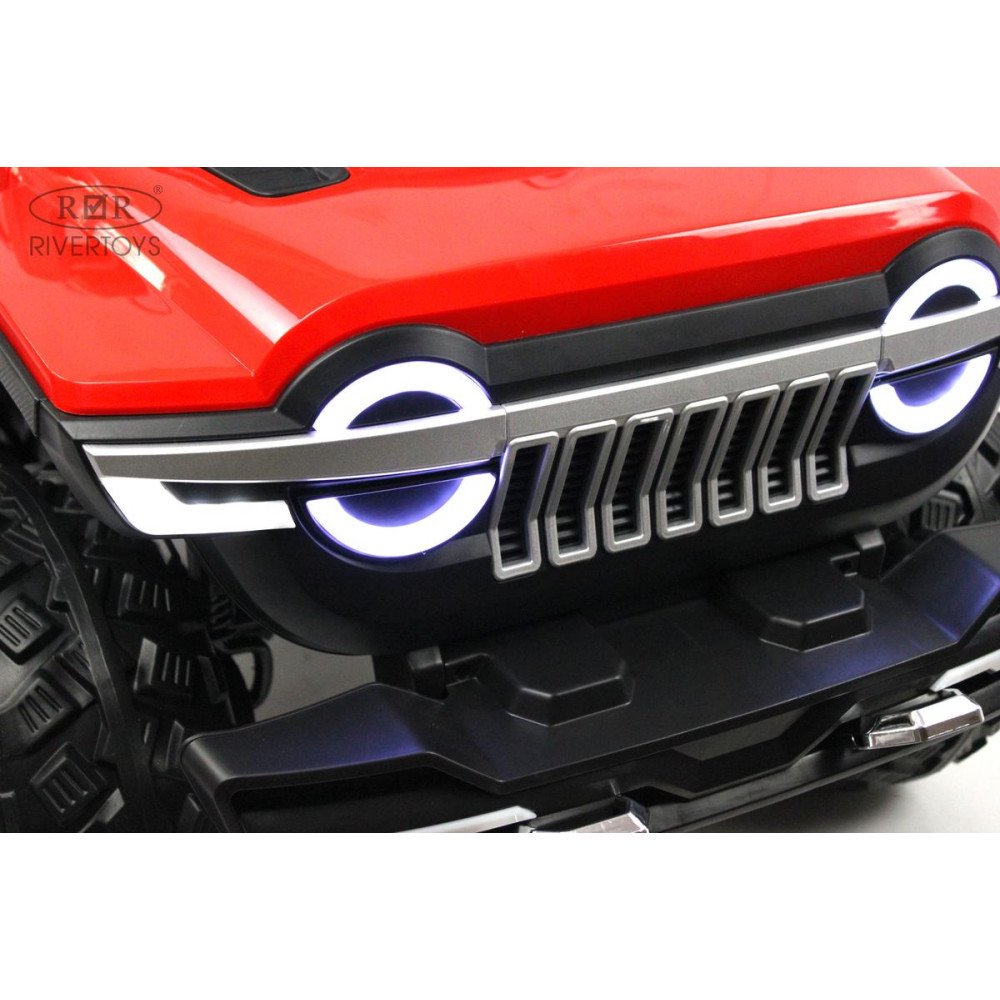 Детская машина Jeep М222БХ красная