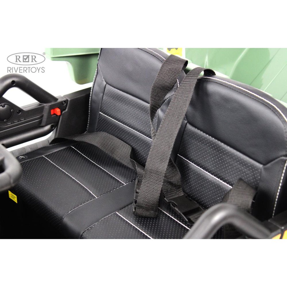 Детский электромобиль грузовик C444CC темно-зеленый