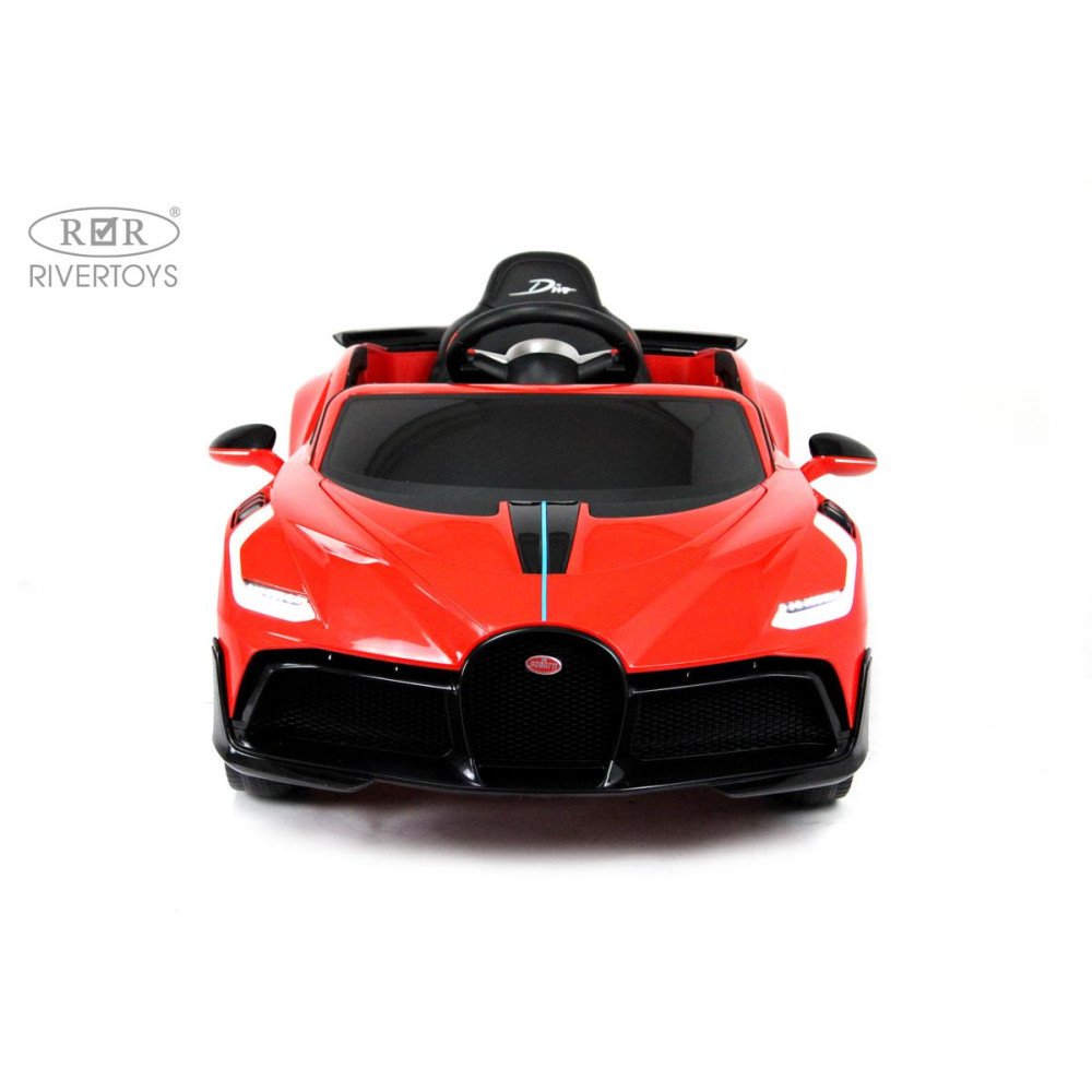 Детский электромобиль Bugatti Divo (HL338) красный, с пультом