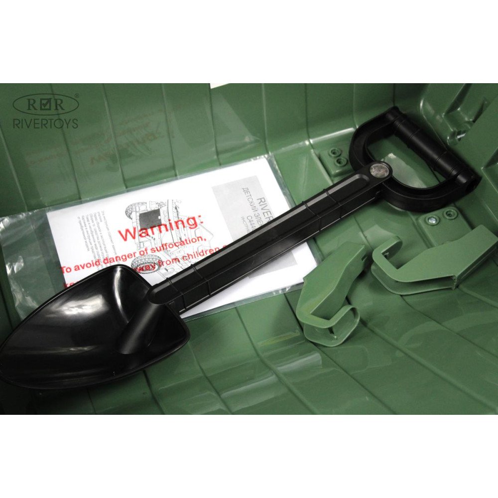 Детский электромобиль грузовик C444CC темно-зеленый