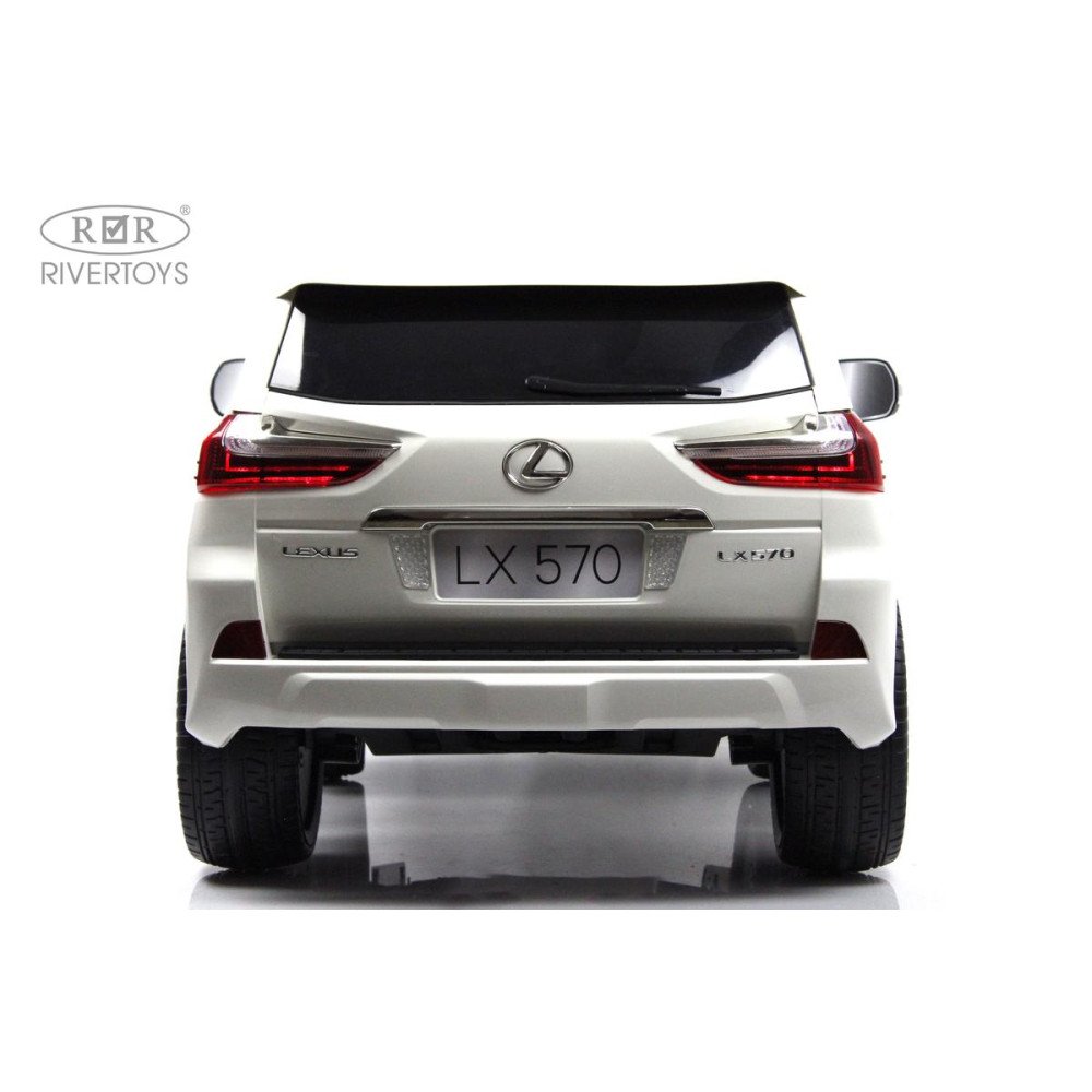 Детский электромобиль джип Lexus LX570 (Y555YY) белый