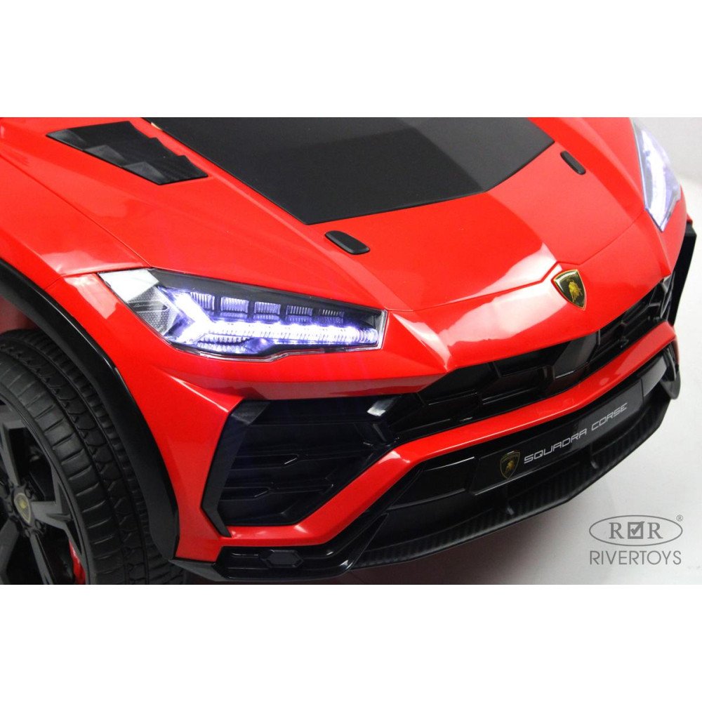 Детскиая машина Lamborghini Urus (E777EE) красная с пультом