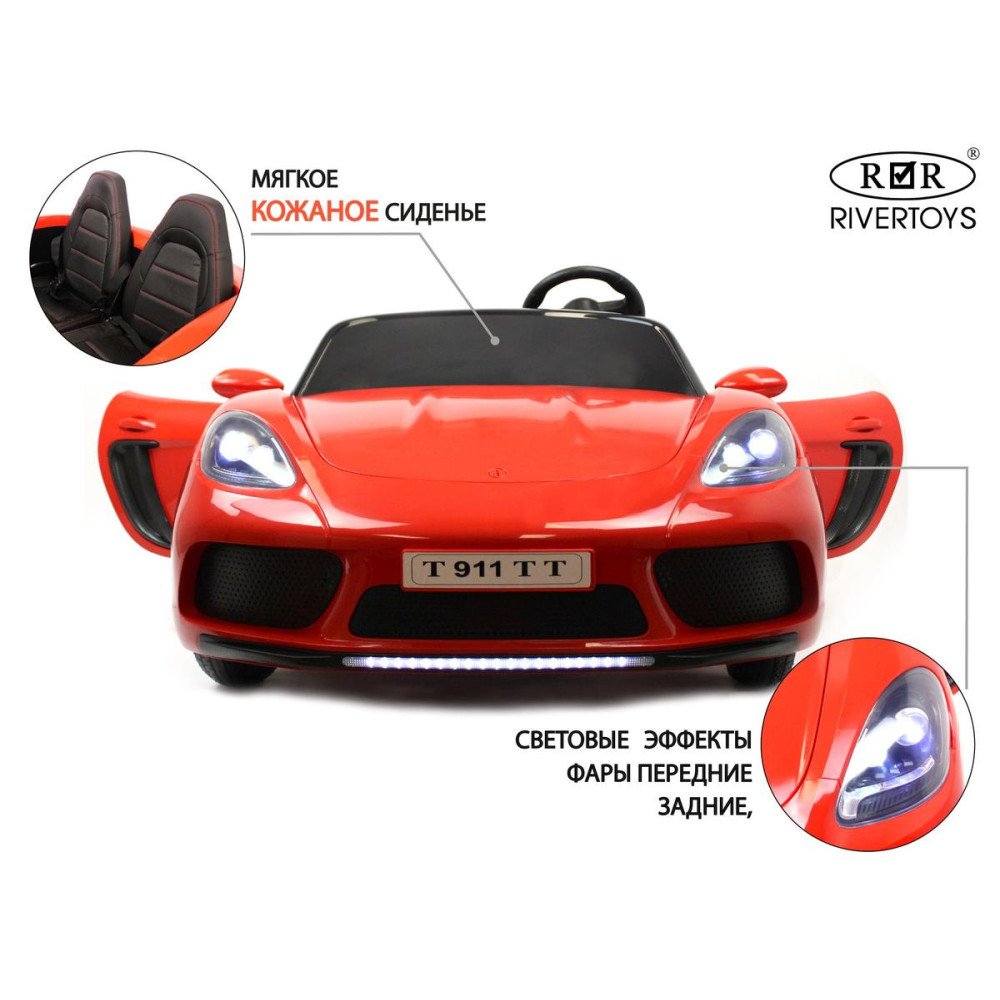 Детский электромобиль T911TT Porshe Cayman красный