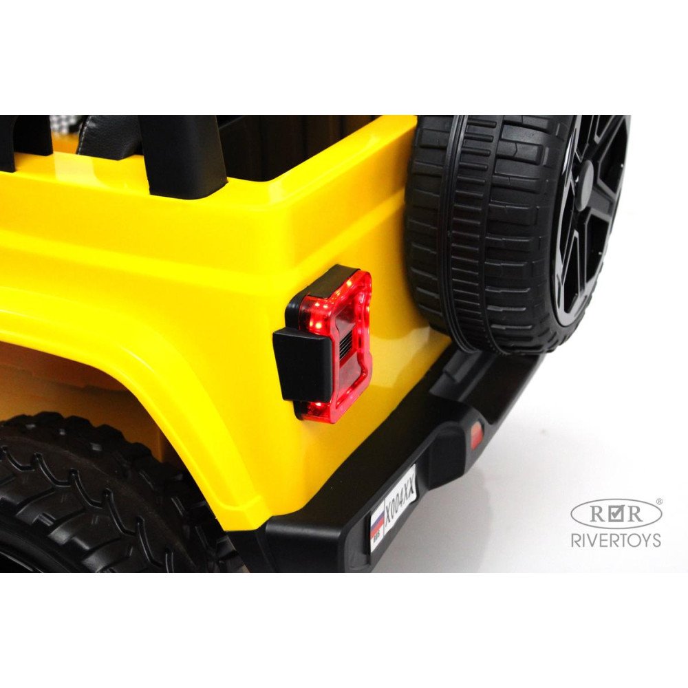 Детский электромобиль Jeep Rubicon X004XX желтый