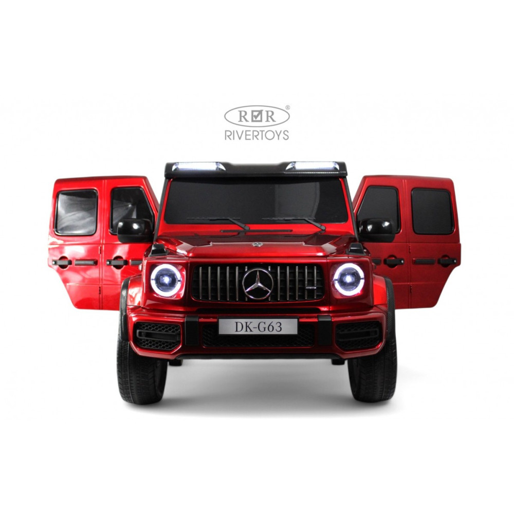 Детская машина Mercedes Benz G63 Y777YY красная, глянец