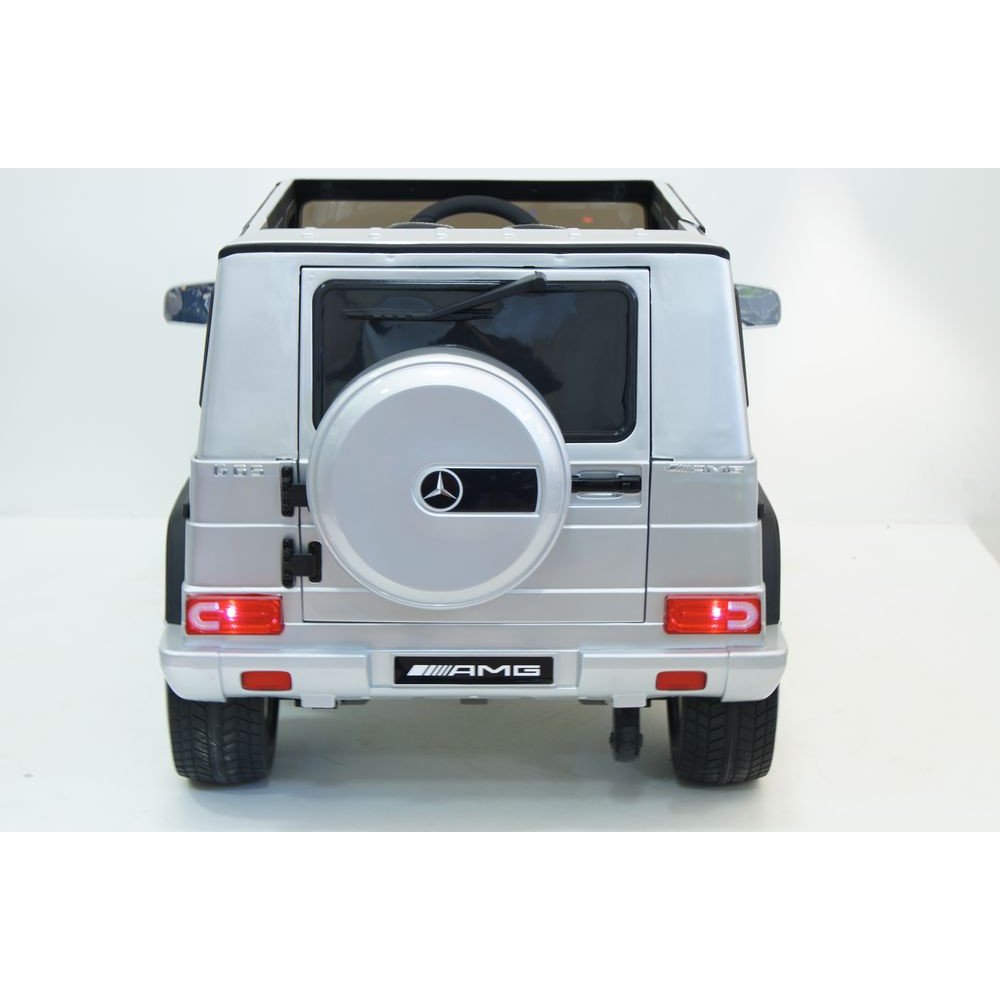 Детский электромобиль Мercedes-Benz G65 серый глянец
