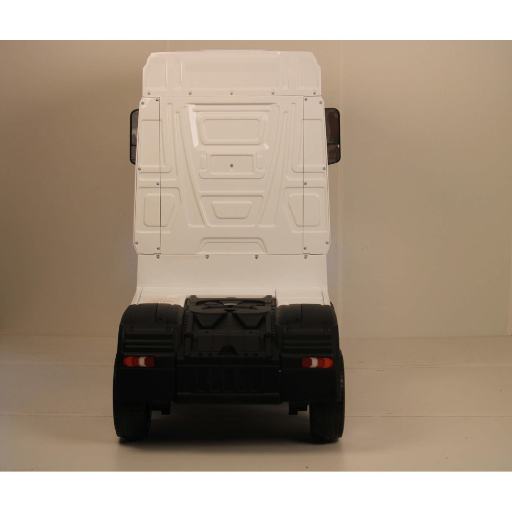 Детский электромобиль фура Mercedes-Benz Actros 4WD с прицепом (HL358) белый