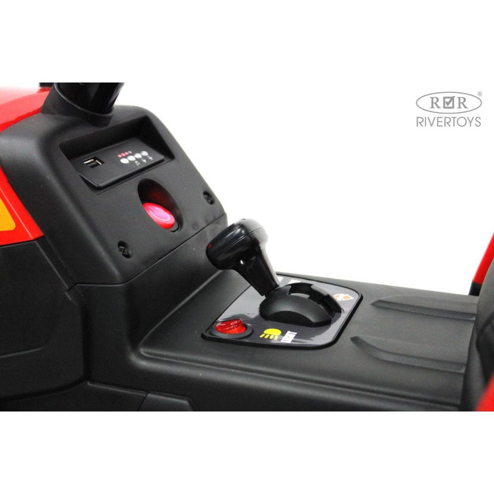 Детский электромобиль трактор H888HH красный