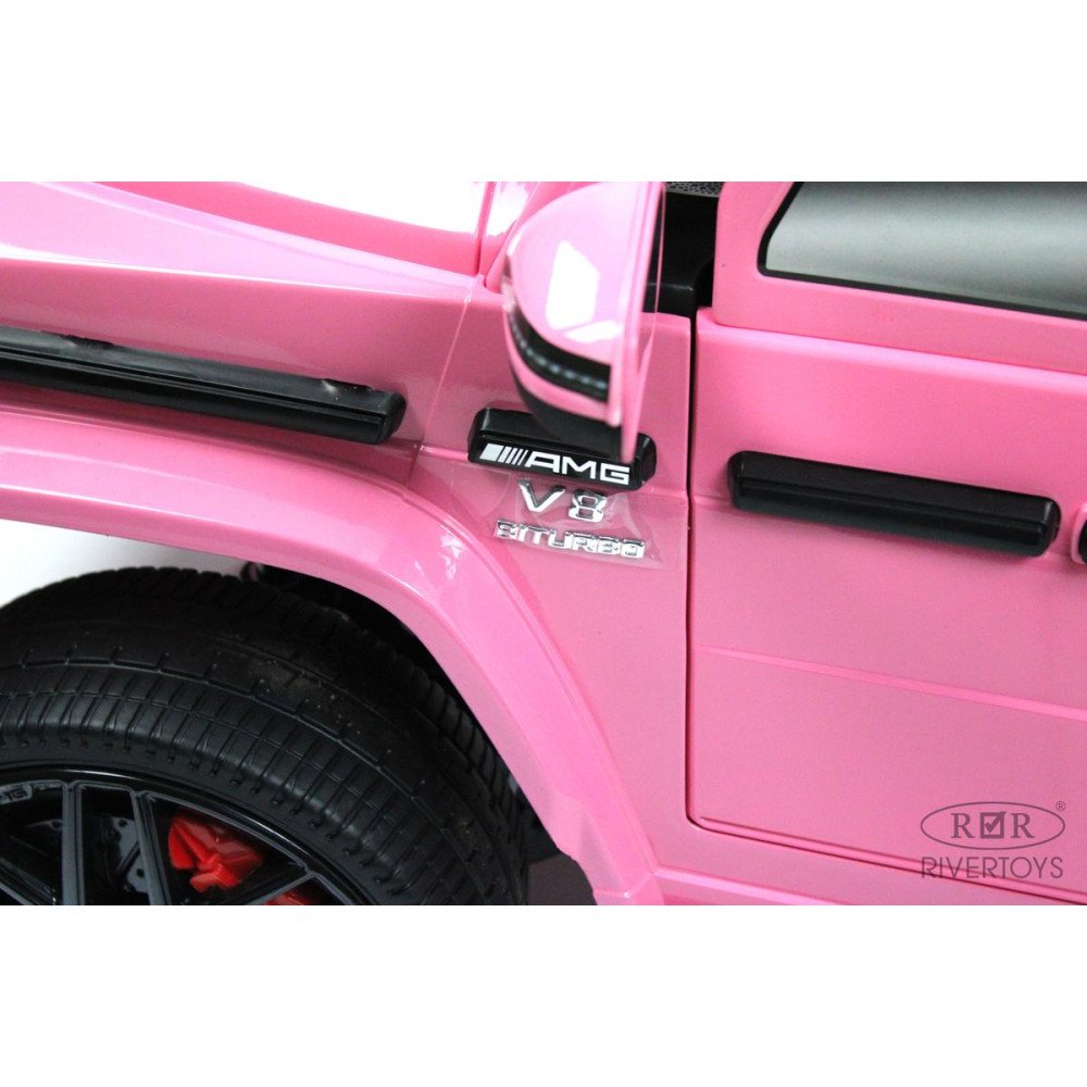 Детский электромобиль Mercedes-Benz G63 (O111OO) розовый глянец