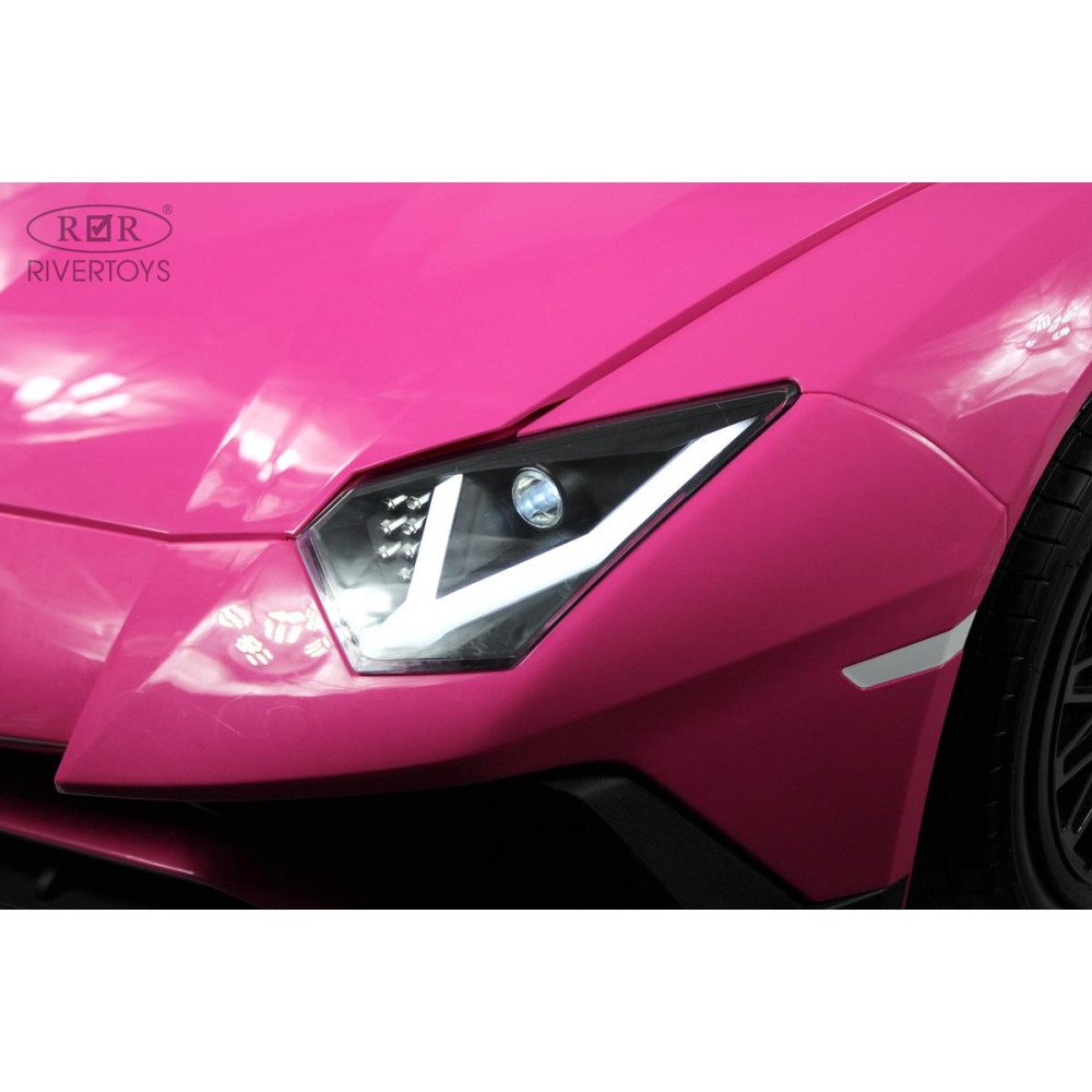 Детский электромобиль Lamborghini Aventador SV (M777MM) розовый