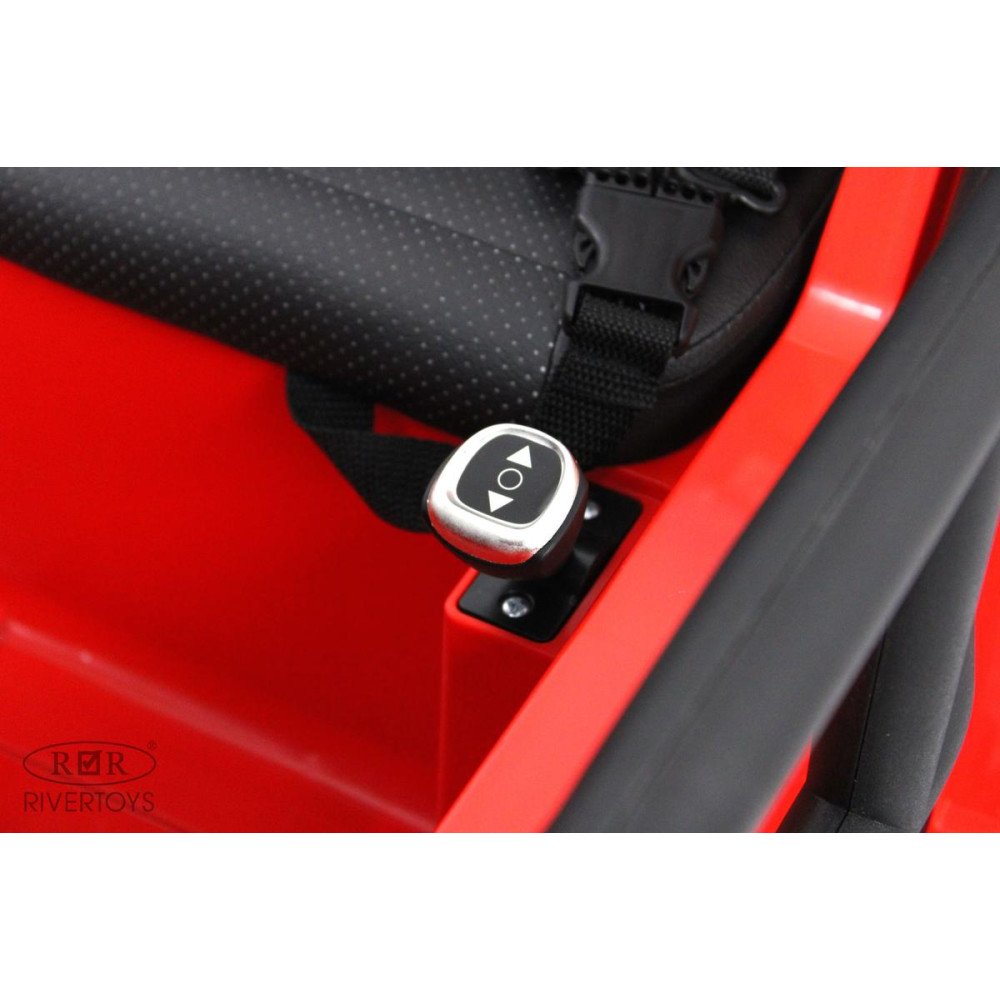 Детский электромобиль Jeep Wrangler T444TT 4WD красный