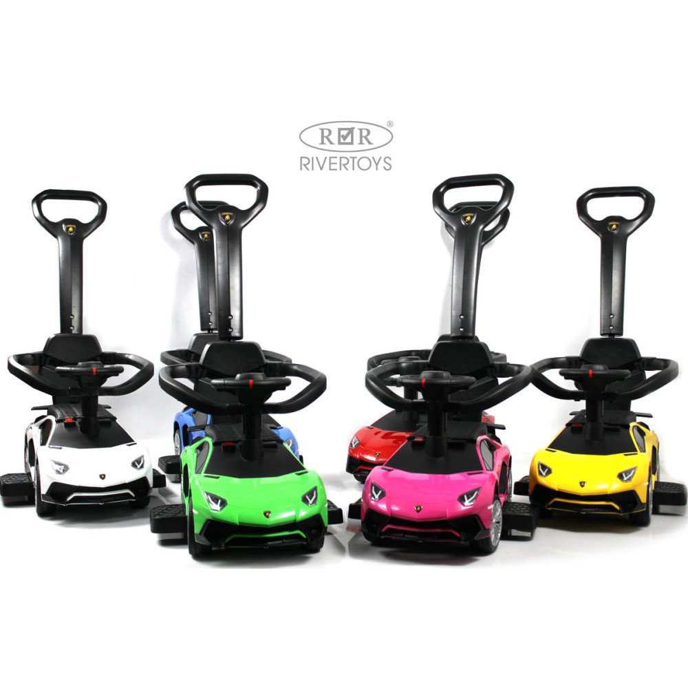 Детский толокар Lamborghini M555MM-H розовый