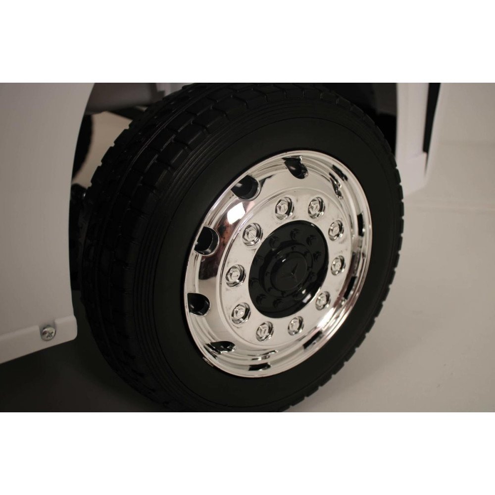 Детский электромобиль фура Mercedes-Benz Actros 4WD с прицепом (HL358) белый