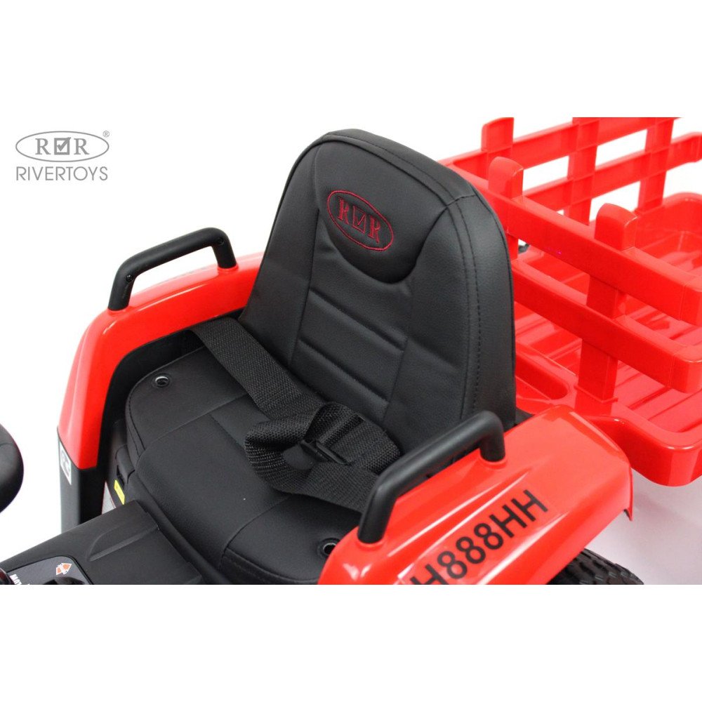 Детский электромобиль трактор H888HH красный