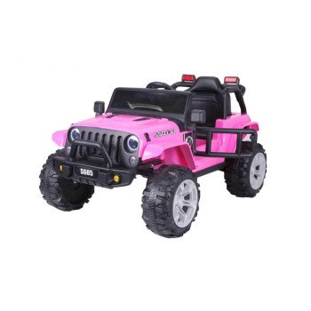Детский электромобиль Jeep Wrangler T222TT 4WD розовый