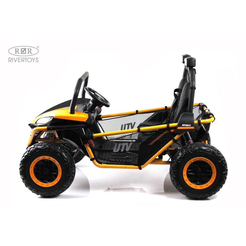 Детский двухместный багги P555PP оранжевый